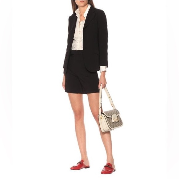 Gucci Princetown Mules in Hibiscus Red with Web Stripe Size 36.5 Size 6.5 - Picture 2 of 16